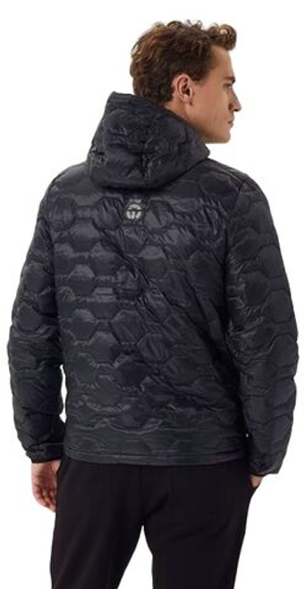 Мужская теннисная куртка Björn Borg Liner Hooded Down - черный