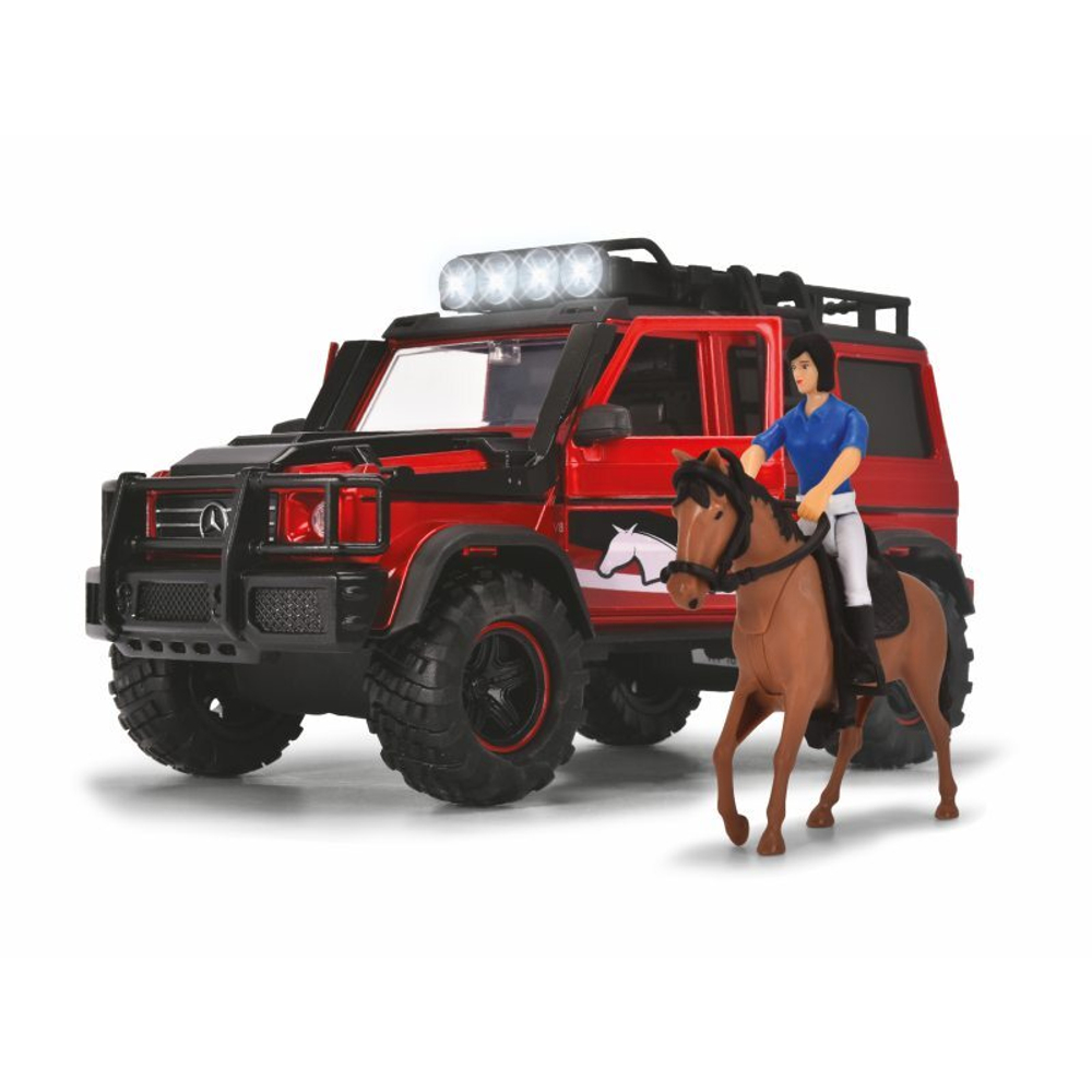 Dickie Playlife - Жокейский набор с прицепом для лошадей 40 см 3837018
