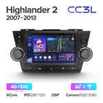 Teyes CC3L 9"для Toyota Highlander 2 2007-2013