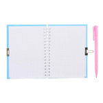 Блокнот детский Basir на замке, с ручкой, формат А6, серия "Модница", переплет 7БЦ, 15*11 см, 48 листов, ассорти