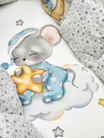 Детское постельное белье BUBO BABY "MILKY DREAMS" для новорожденных 17 предметов