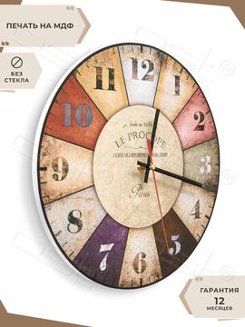 Настенные часы "Paris cafe"