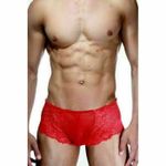 Мужские трусы хипсы красные кружевные  La Blinque LB15359