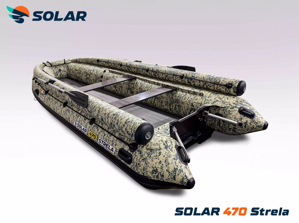 Лодка надувная моторная solar-470 strela jet tunnel (expedition)