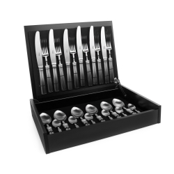 Набор столовых приборов на 6 персон 24 предмета Cutipol Fontainebleau matte в подарочной упаковке