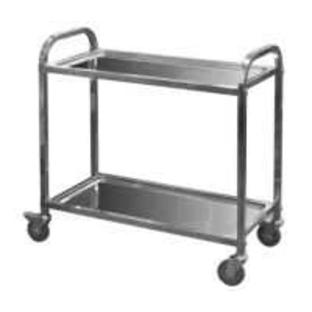 Тележка сервировочная 2-х ярусная 80*45*90 см, P.L. Proff Cuisine