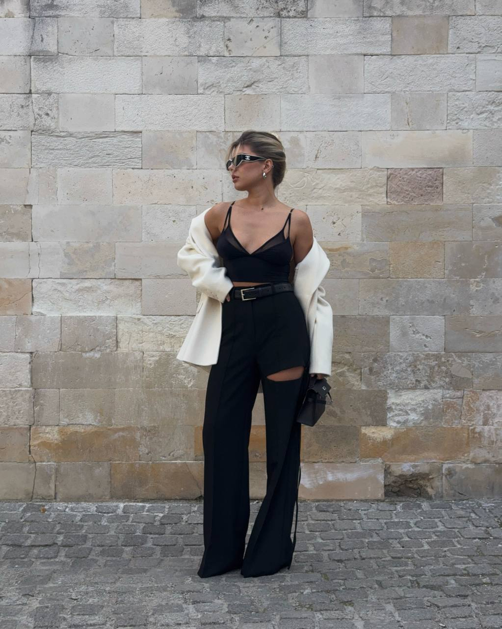 Топ укороченный двойной с сеткой