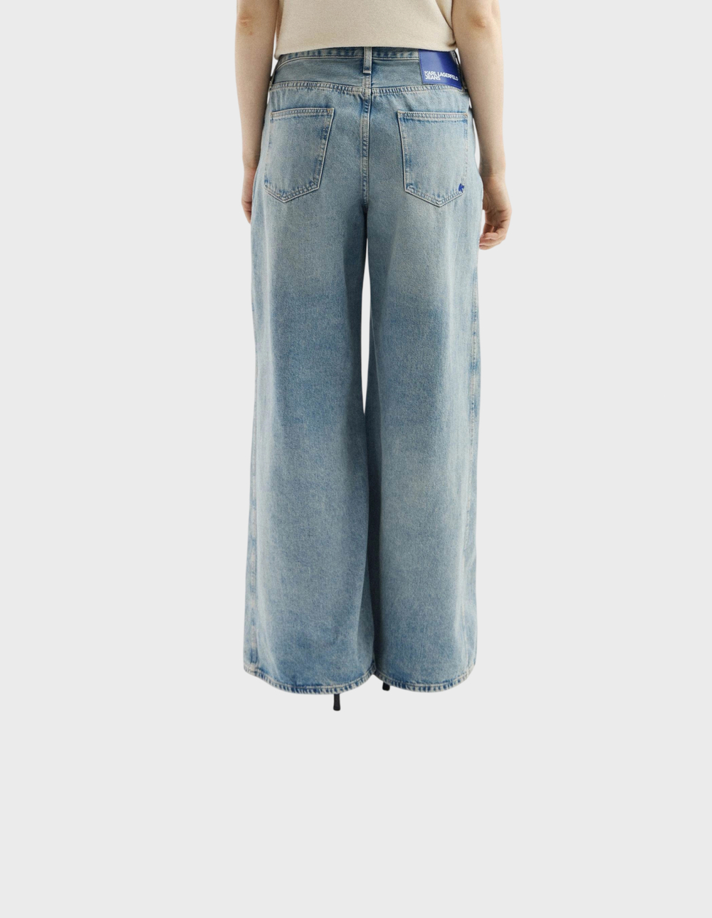 Джинсы KARL LAGERFELD JEANS Lr Wide Leg Panel Denim