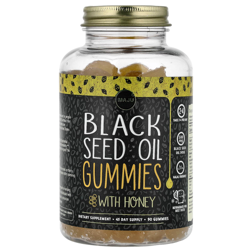 Maju Superfoods, масло черного тмина, жевательные таблетки, 90 жевательных таблеток (250 мг в 1 жевательной таблетке)
