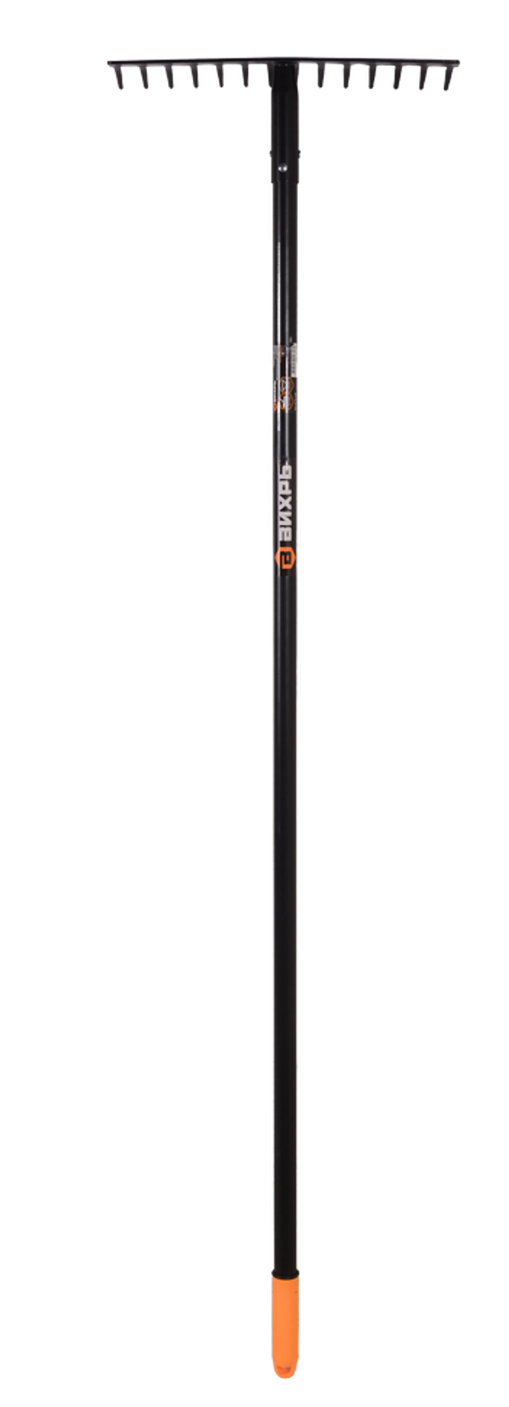 Грабли прямые Вихрь 14 зубьев, сталь, с металлическим черенком