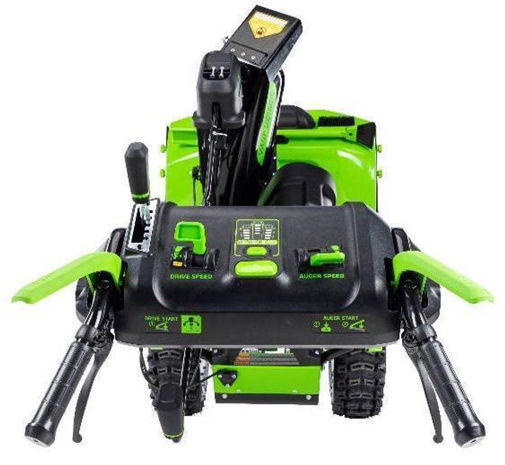 Снегоуборщик Greenworks GD82ST56, 82v, 61 см, в комплекте 3 шт. АКБ 5 А·ч и двойное ЗУ (самоходный ,аккумуляторный) 2602807U3B