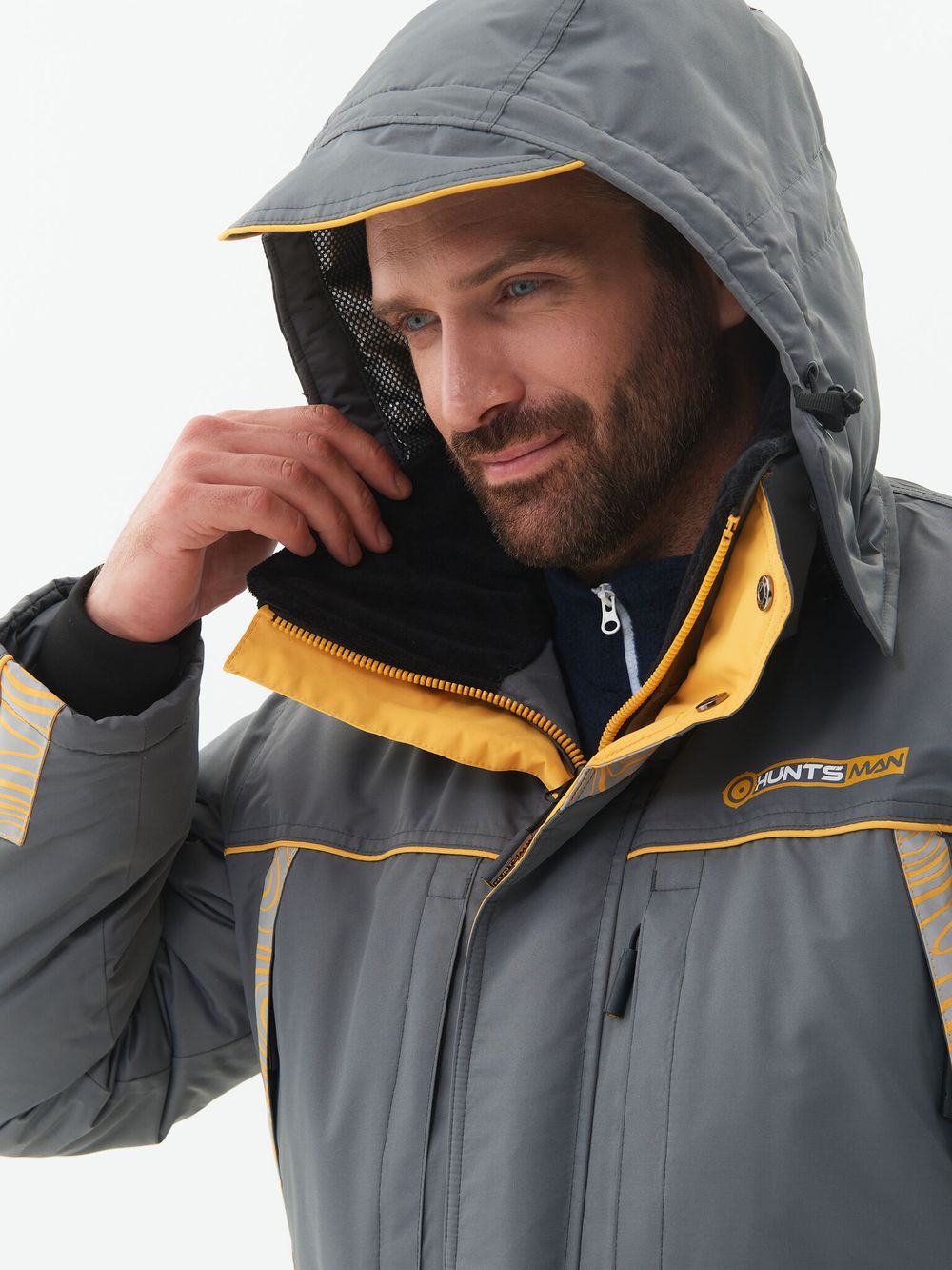 Костюм зимний Elbrus ткань Hit Membrane цвет Серый/Банан