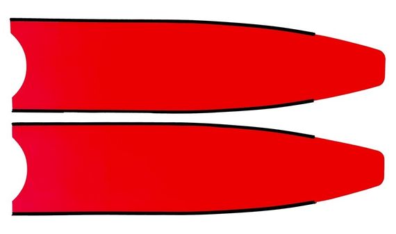 Лопасти Leaderfins Neon Red Ice с наклейкой 20° красная отбортовка красные