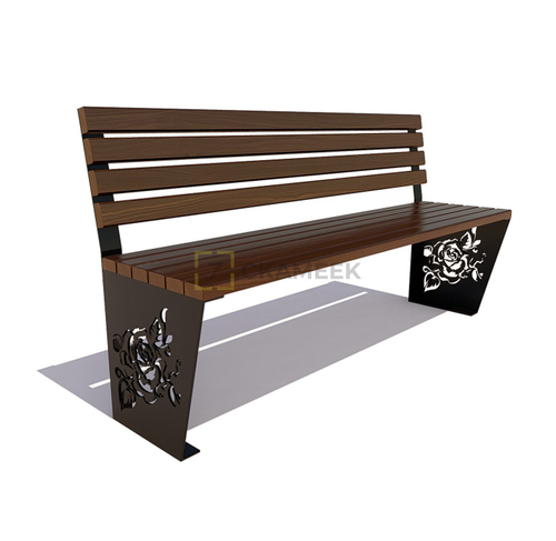 Скамейка садовая «Роза» без подлокотников (1,8 м лиственница,40х60)