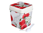 Емкость 1,2л Маки (сахар) с ложкой