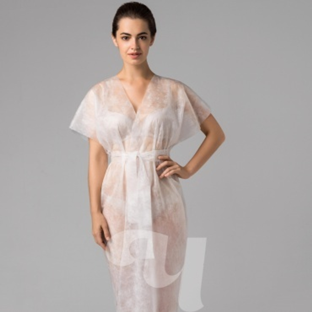 халат-кимоно без руковов белый