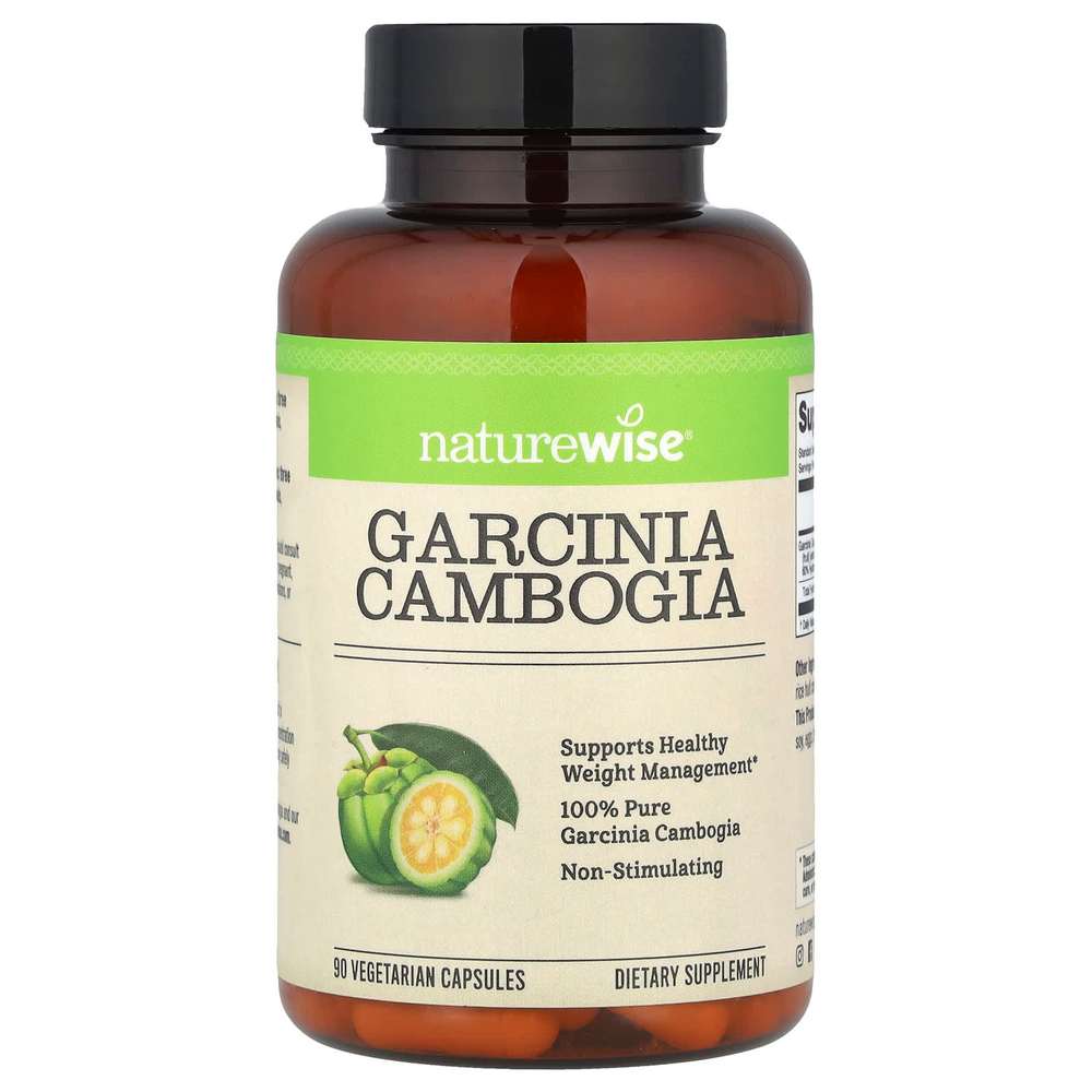 NatureWise, Гарциния камбоджийская, 90 вегетарианских капсул