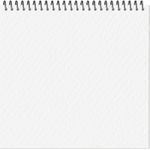 Скетчбук А5, 12л, на гребне, пл. 300гр, 100% хлопок, белая бумага, Полином Quadro Big