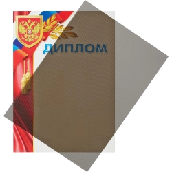 Обложки для переплёта пластиковые Комус (ProMega office) А4 400 мкм дымчатые с рисунком (100 штук в упаковке)