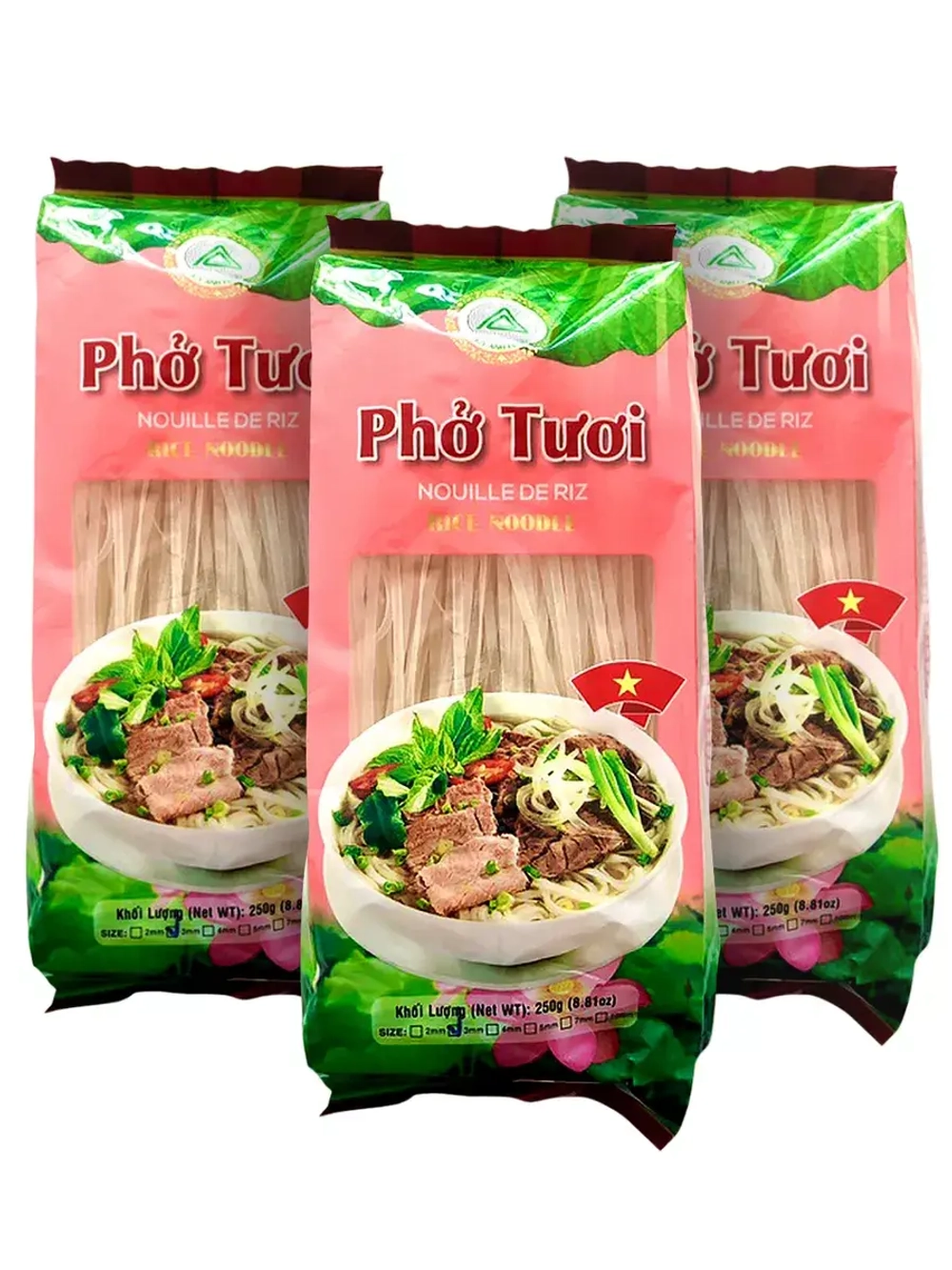 Рисовая лапша 250 г (5 мм) х 3 шт