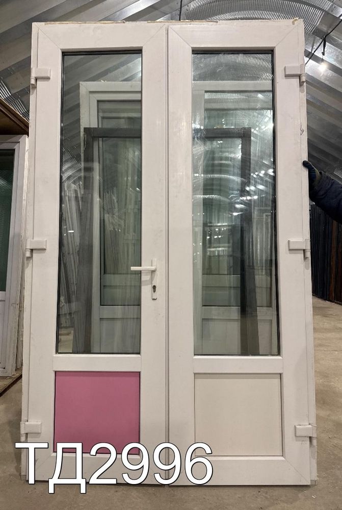 Дверь пластиковая входная Б/У 2340(в) x 1440(ш)