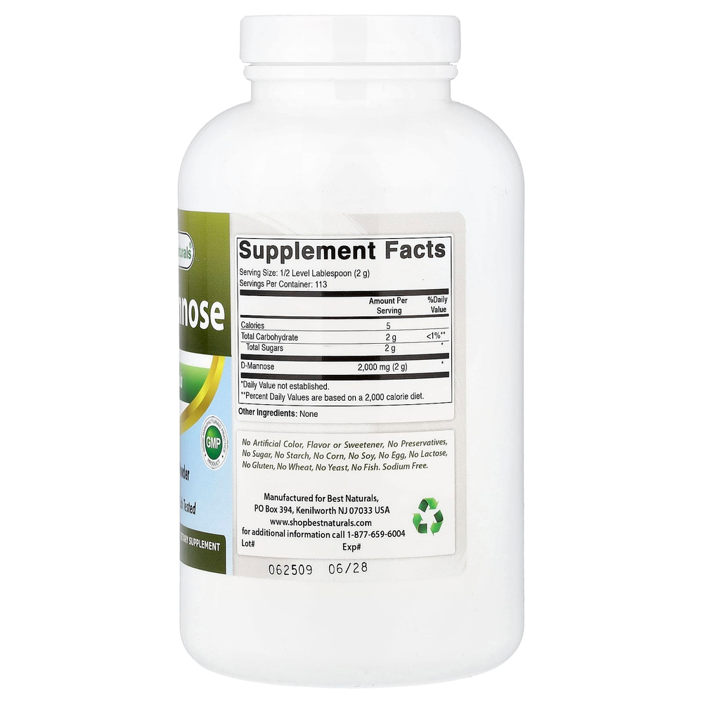 Best Naturals, D-манноза, 227 г (8 унций)