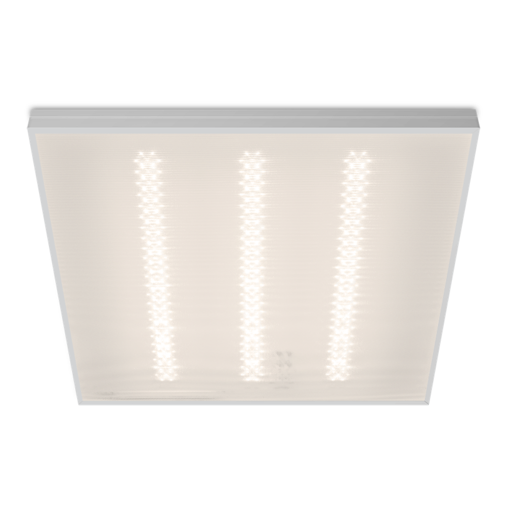 Светильник ОФИС ДВО01-002 27Вт 3000К IP40 Микропризма 3100лм 595х595х40мм WOLTA PRO