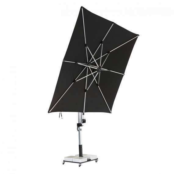 Зонт профессиональный 3х3 м Banana Plus, серебристый, бежевый