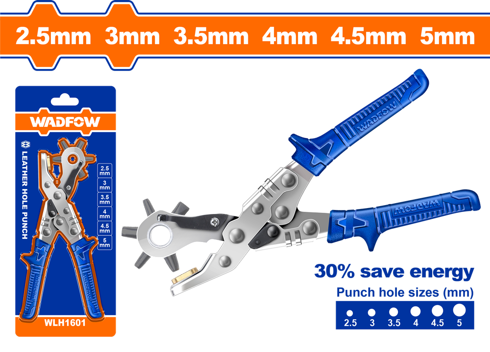 Дырокол для кожи WADFOW WLH1601