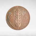 Italy 5 Centesimi 1922 R "Victor Emmanuel III", VF