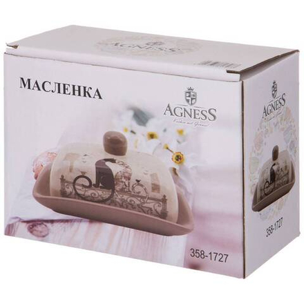 МАСЛЕНКА AGNESS "ПАРИЖСКИЕ КОТЫ" 17*12,5*9 СМ (КОР=24ШТ.)