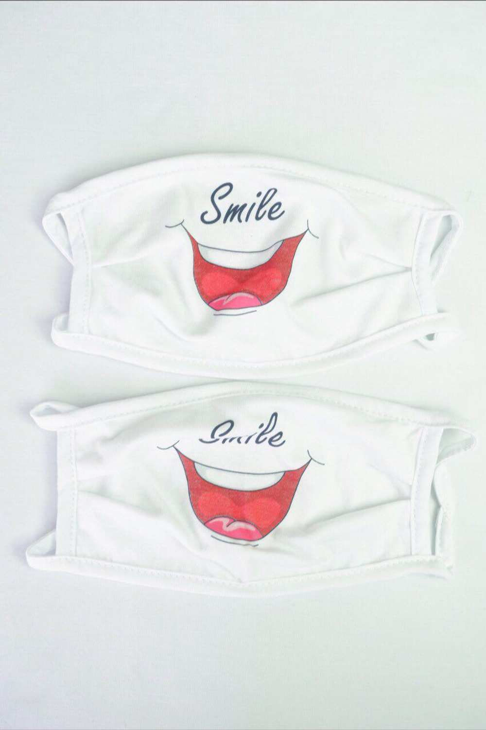 Маски упаковка 3шт, индивидуальной защиты "смайлик" упаковка