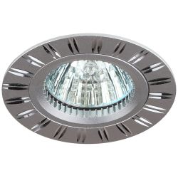 KL33 AL/SL Светильник ЭРА алюминиевый MR16,12V/220V, 50W серебро/хром