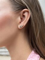 Серьги Конфетти с латунью