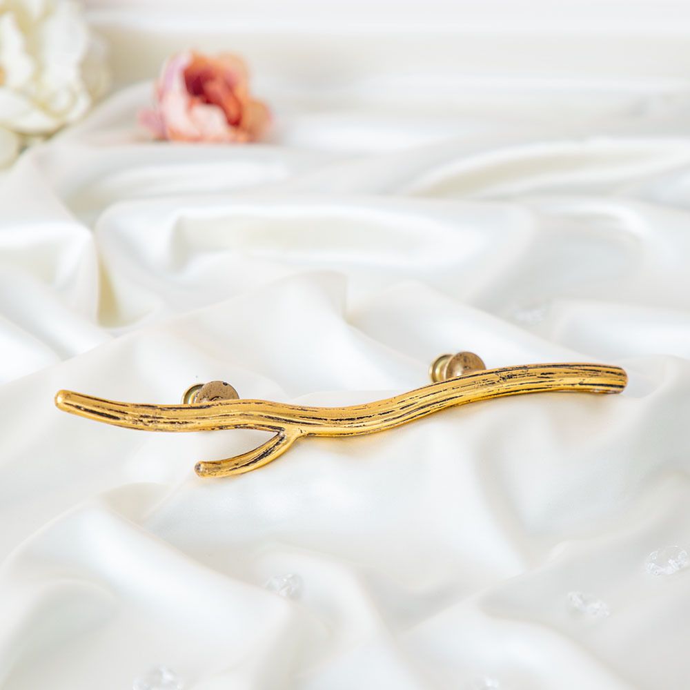 Ручка скоба мебельная Арт Бранч mini левая Амбер