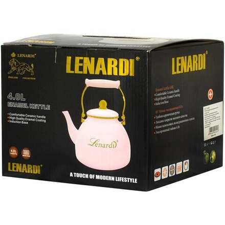 Lenardi 776-045 Чайник эмалированный 4л MIGUEL в под.уп.(х4)