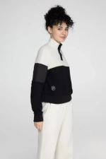 Толстовка женская Forward, бежевый/чёрный, р.xs-xl