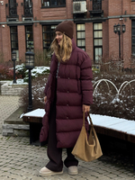 Пуховик Шерон свекольный