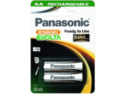 Аккумуляторы Panasonic HHR-3XXE/2B АА Ni-Mh Evolta 2450 мАч 2 шт