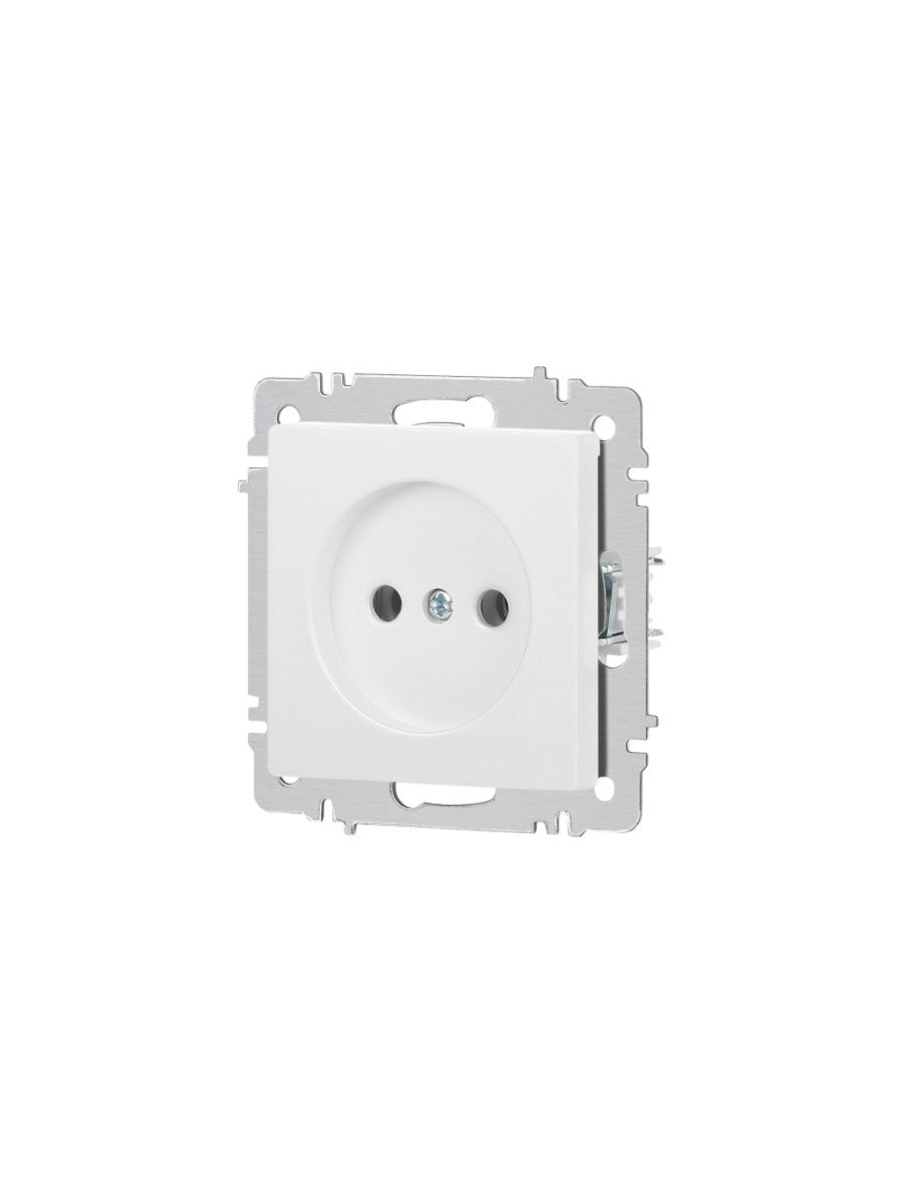 Розетка 1-м СП Accent 6-201-01 16А IP20 250В 2Р AL/CU бел. Intro Б0063653