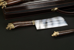 Подарочный набор шампуров в кейсе "Волк"