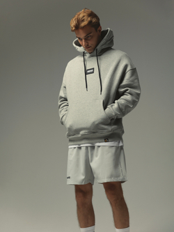 Худи MANTO LABEL OVERSIZE серая