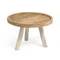 Журнальный столик Glenda из массива тика Ø55 см