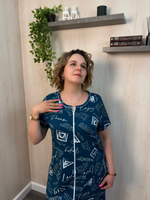 Халат женский "Надин К.П" ХК-126 молния (ТрикТекс)