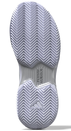 Женские Кроссовки теннисные Adidas CourtJam Control W Clay - footwear white/silver metallic/grey one