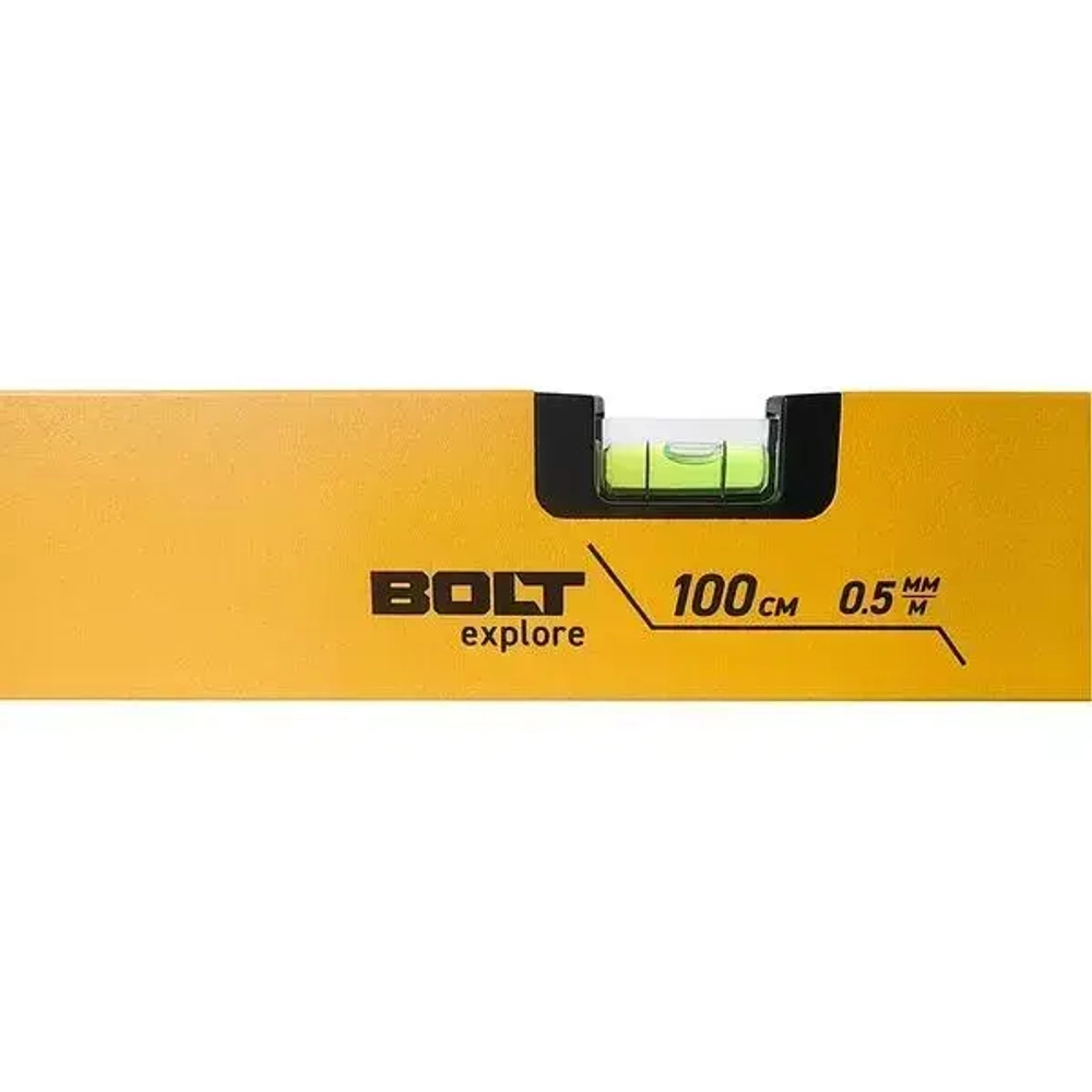 Уровень пузырьковый 100 см, 3 глазка коробчатый, полезный