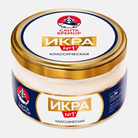 Икра мойвы Санта Бремор Классическая 180г
