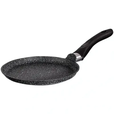 Сковорода блинная 200мм с ручкой, АП линия «Granit» (Black)