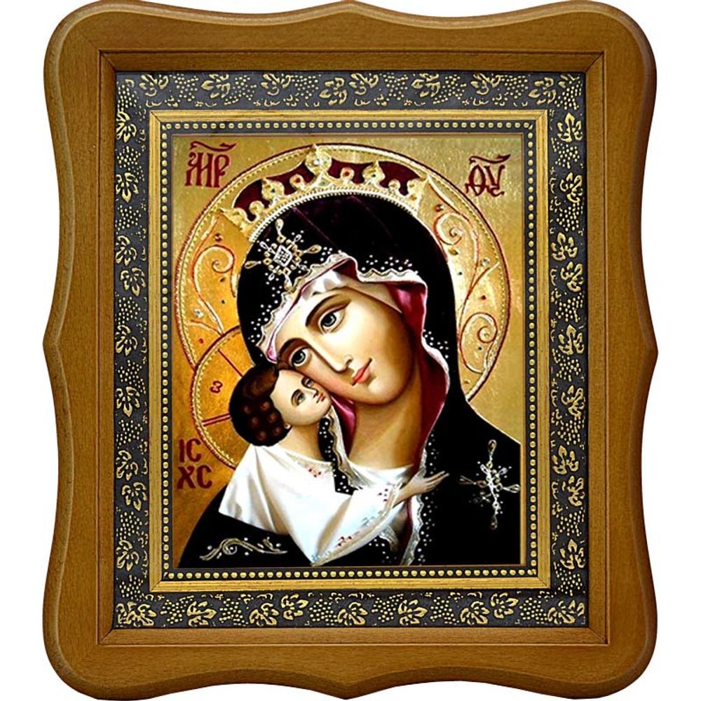 Игоревская икона Божьей Матери на холсте.