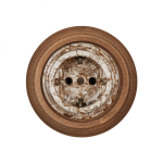 Розетка с З.К., керамика, цвет мрамор B1-101-09